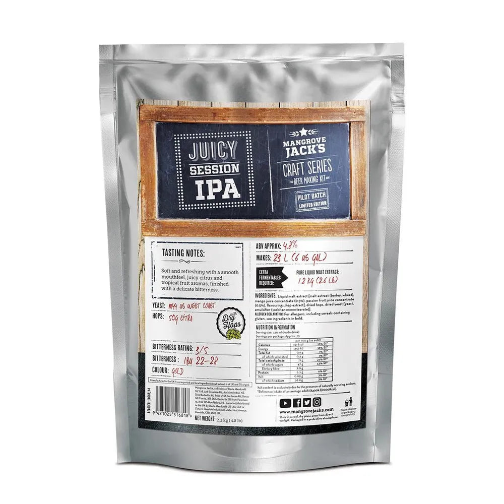 MANGROVE JACKS CRAFT SERIES JUICY SESSION IPA 2.2kg