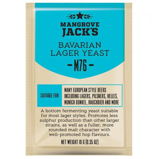 MANGROVE JACKS CRAFT SERIES M76 BAVARIAN LAGER YEAST 10g