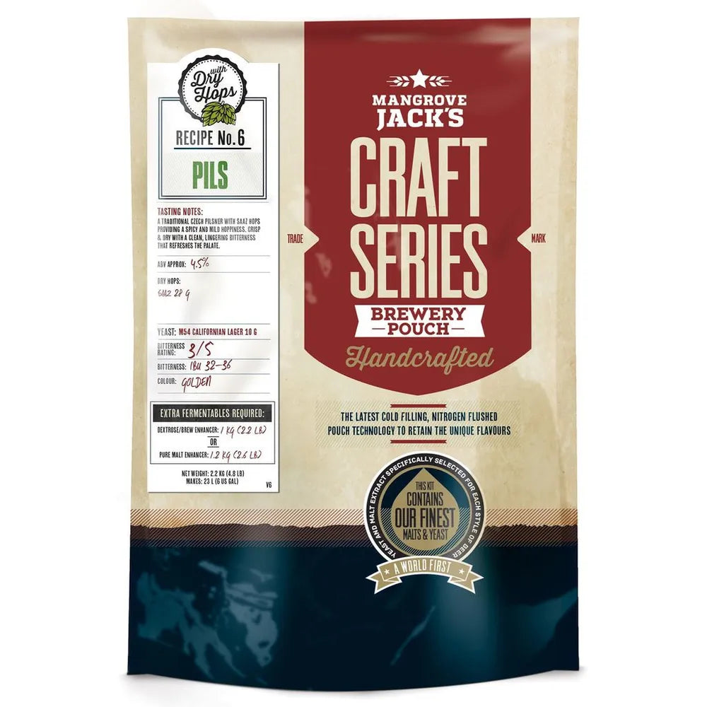 MANGROVE JACKS CRAFT SERIES PILSNER WITH DRY HOPS 2.5kg