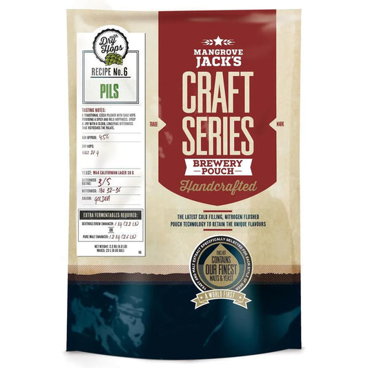 MANGROVE JACKS CRAFT SERIES PILSNER WITH DRY HOPS 2.5kg