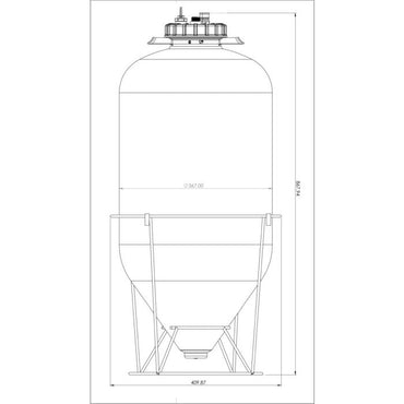 Apollo Snub Nose 60L Pressure Fermenter