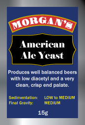 MORGANS AMERICAN ALE YEAST 15g