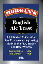 MORGANS ENGLISH ALE YEAST 15g