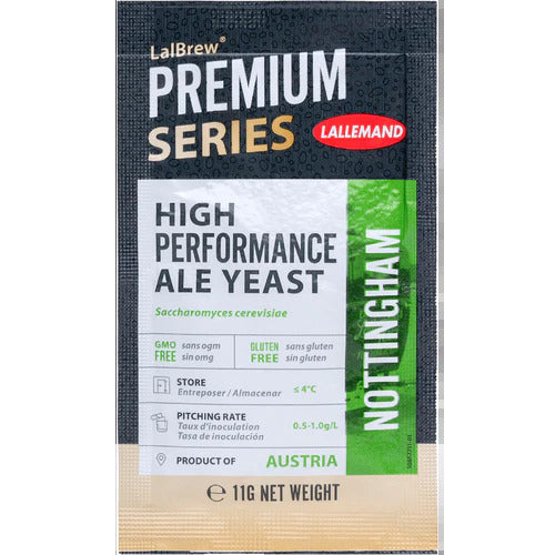 LALLEMAND NOTTINGHAM HIGH PERFORMANCE ALE YEAST 11g