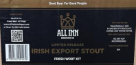 All In Brewing IRISH EXPORT STOUT Fresh Wort Kit