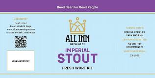 All In Brewing IMPERIAL STOUT (Widowed Butcher) Fresh Wort Kit