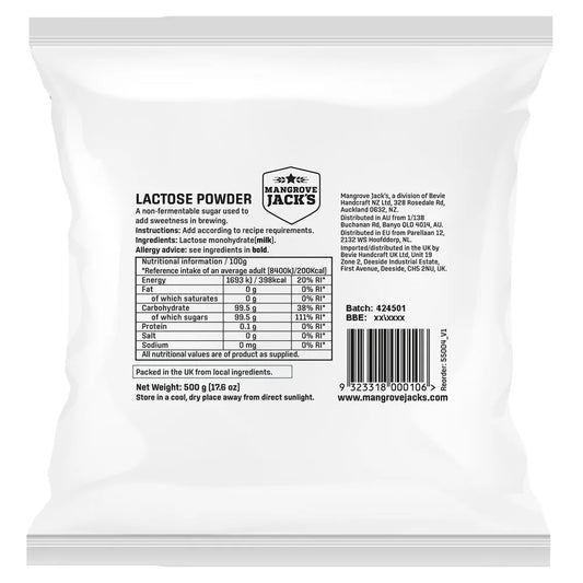 MANGROVE JACKS LACTOSE POWDER 500G