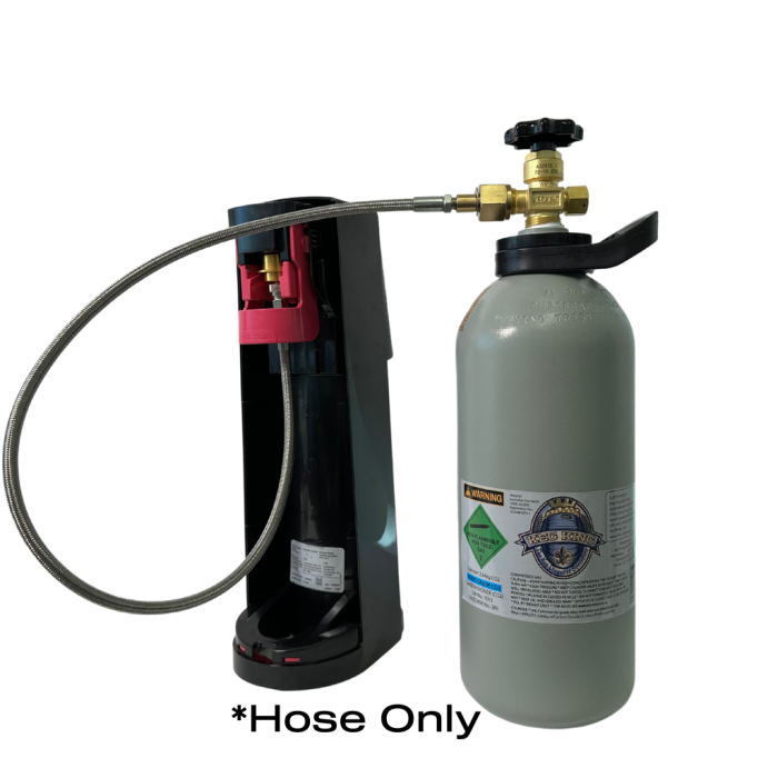 NEW TYPE BOTTLE - FREEDOMONE SODA MAKER QUICK CONNECT HOSE 36"